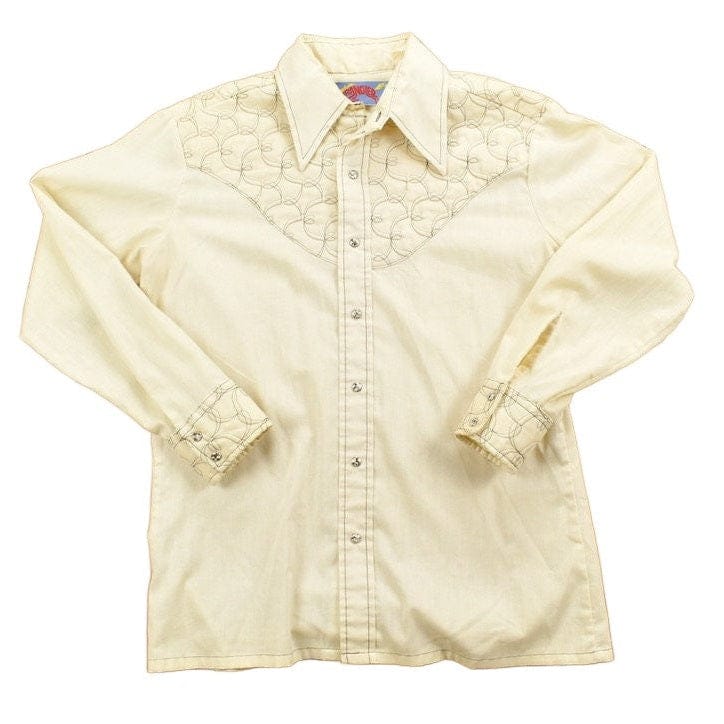 Vintage 1970s Quilted Wrangler Snap Button Shirt Men's Large from propervintagecanada