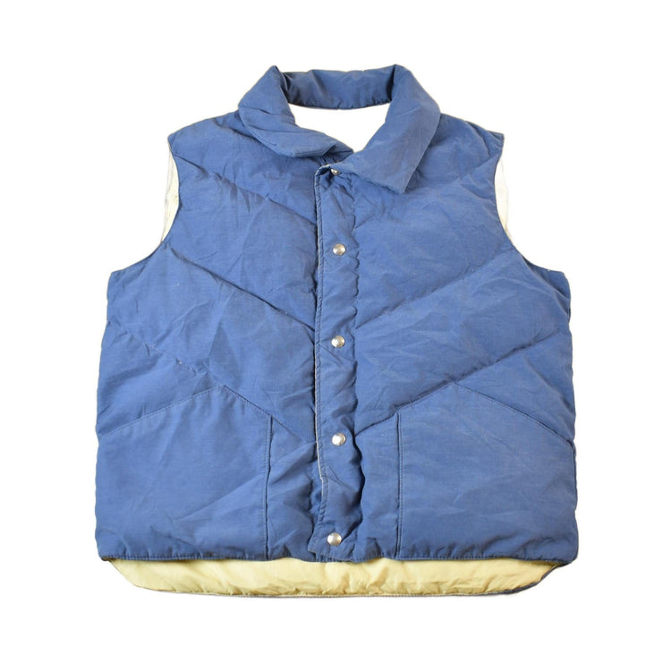 Vintage 1970s Reversible Multicolour Vest Mens' S from propervintagecanada