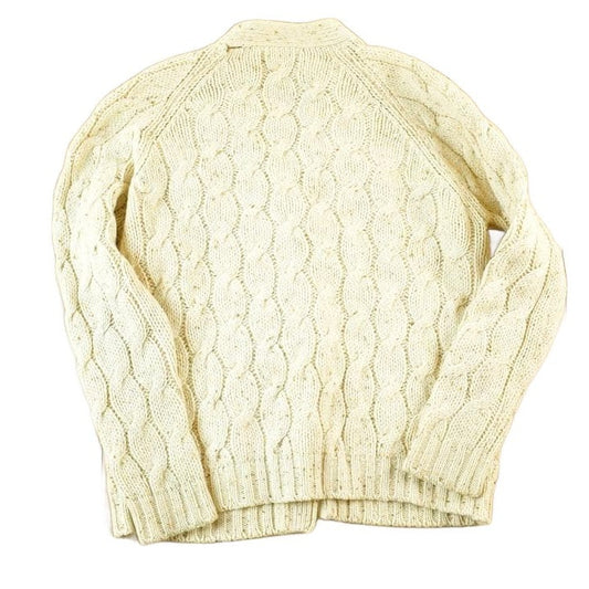 Vintage 1970s Roseanna 100% Virgin Wool Cable Knit Sweater Womens S