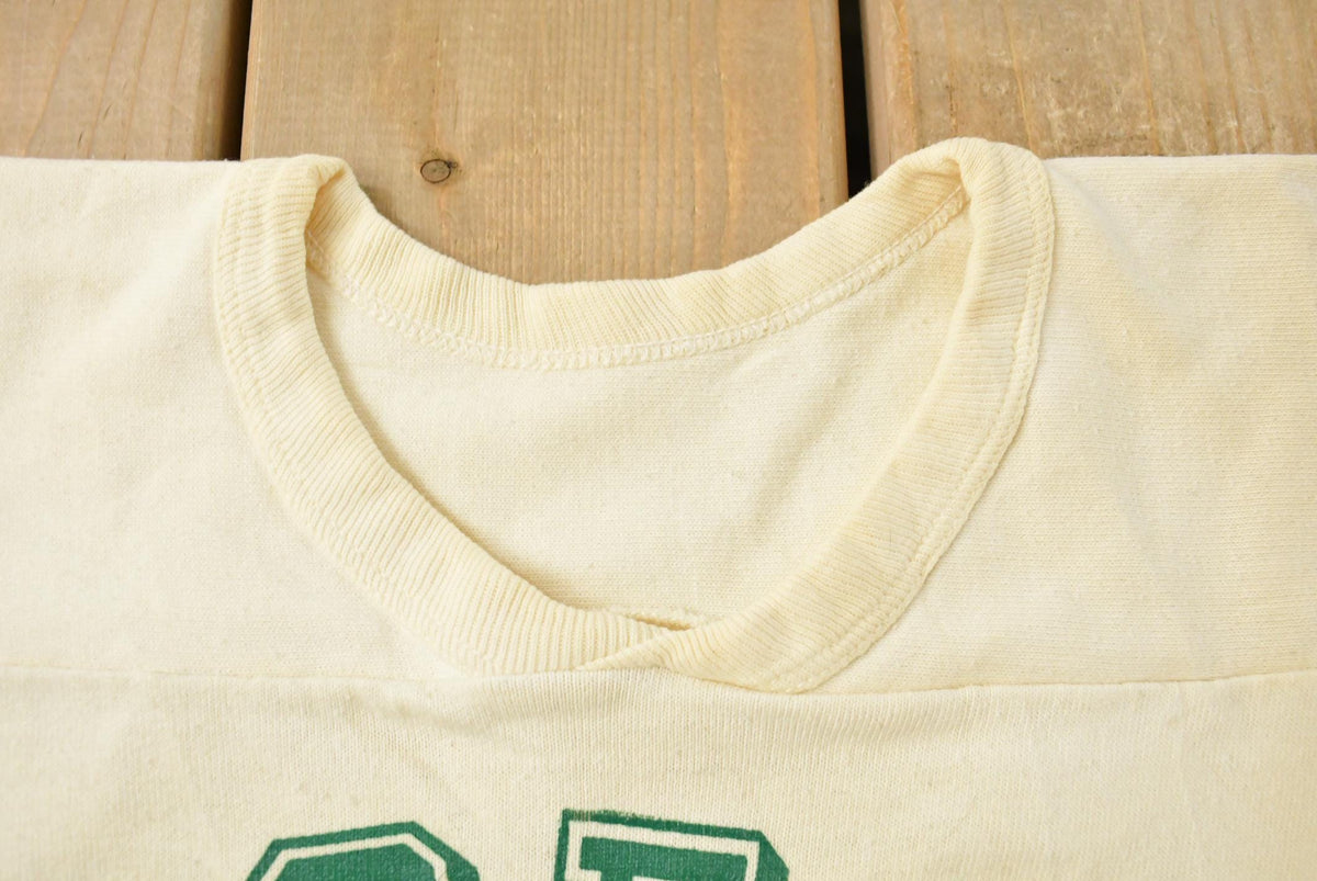 Vintage 1970s Roseau Rams Raglan Football Jersey T-Shirt Men's Large from propervintagecanada