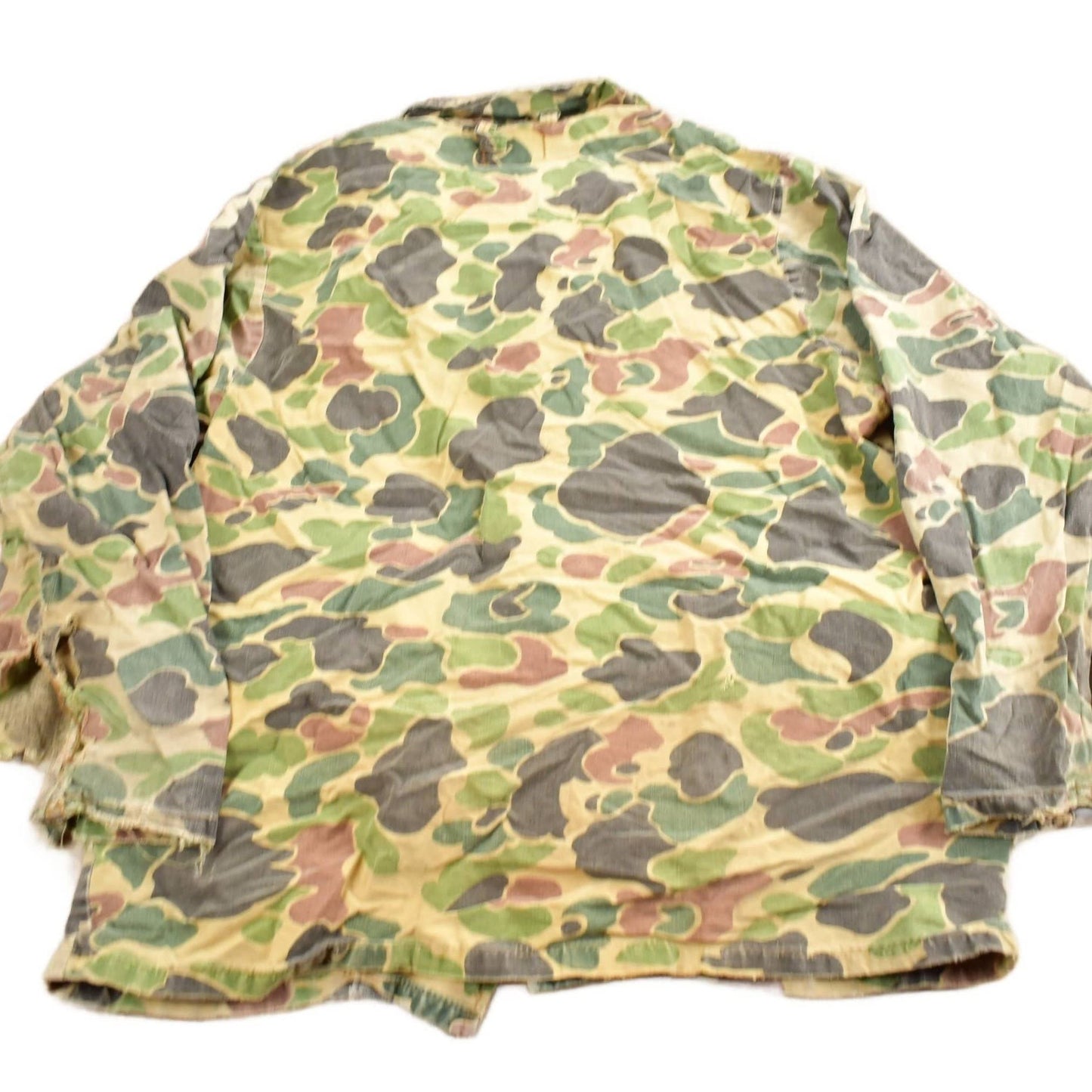 Vintage 1970s Saf T Bak Duck Camo Button Up Men's S-M from propervintagecanada