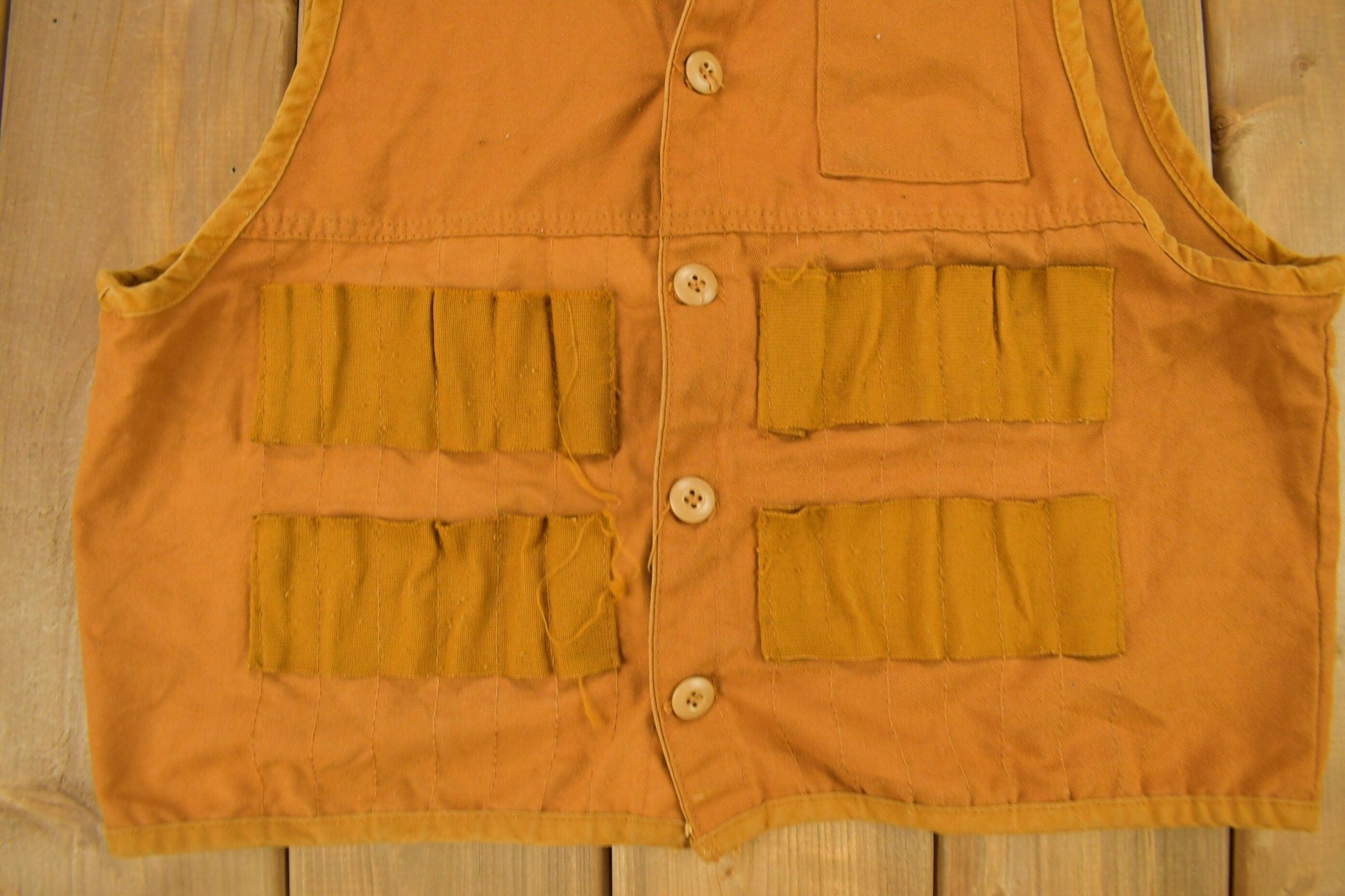 Vintage 1970s Saf T Bak Hunting Vest Men's S from propervintagecanada