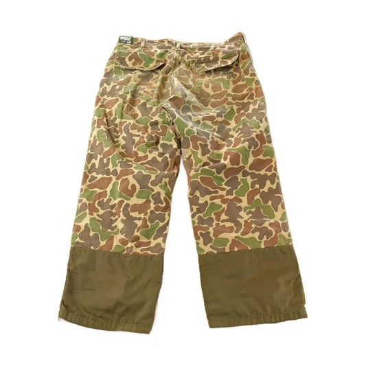 Vintage 1970s Saftbak Duck Camo Hunting Brush Pants Men's 36 x 28 from propervintagecanada