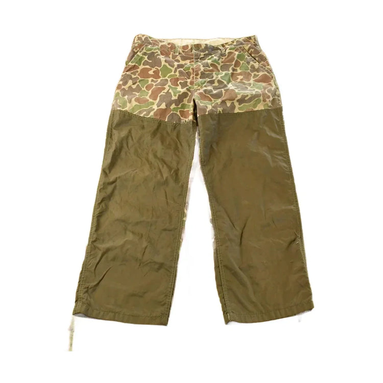 Vintage 1970s Saftbak Duck Camo Hunting Brush Pants Men's 36 x 28 from propervintagecanada