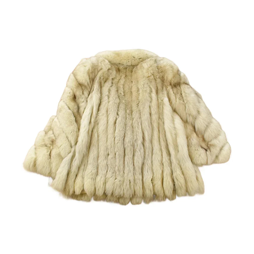 Vintage 1970s Saga Fox Arctic Fox Fur Coat Adult Medium Men's Medium from propervintagecanada