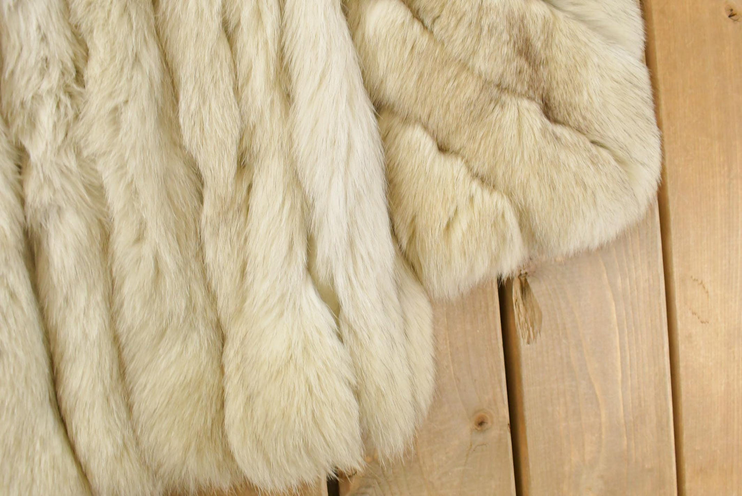Vintage 1970s Saga Fox Arctic Fox Fur Coat Adult Medium Men's Medium from propervintagecanada