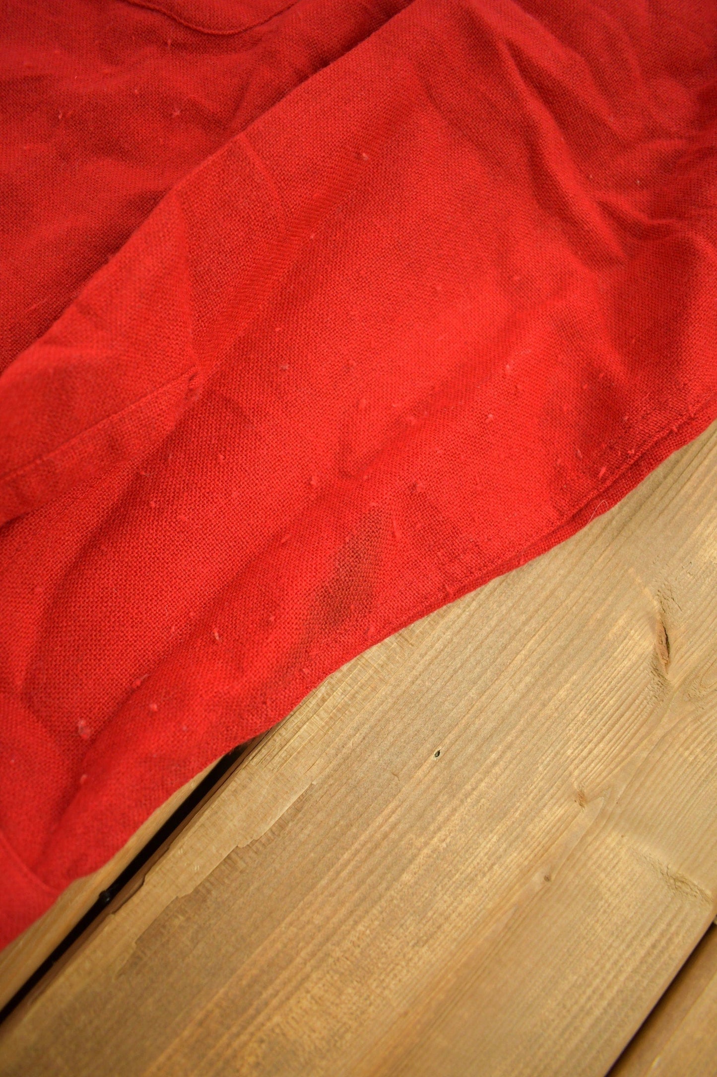 Vintage 1970s Sandy Mac Donald Red Button Up Shirt Men's Medium from propervintagecanada