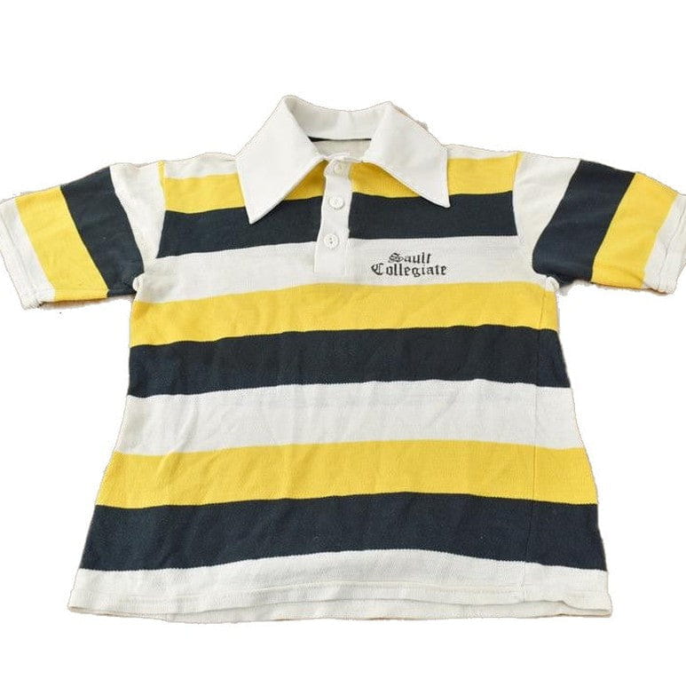 Vintage 1970s Sault Collegiate Polo Shirt Men's XS from propervintagecanada