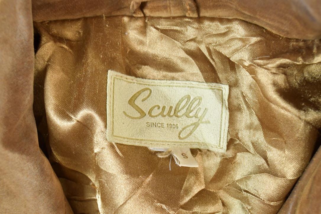Vintage 1970s Scully Western Leather Fringed Cowboy Jacket Made In USA Men's Medium from propervintagecanada
