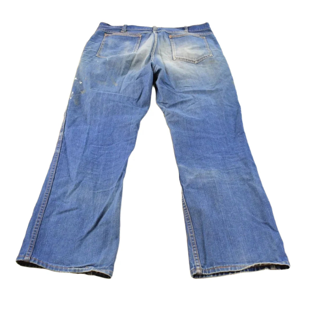 Vintage 1970s Sears Distressed Denim Jeans Men's 33 x 28.5 from propervintagecanada