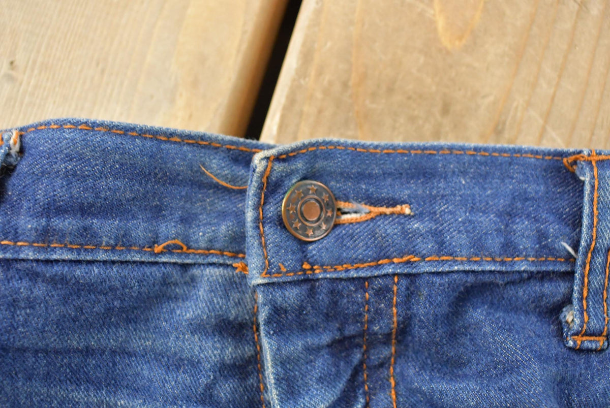 Vintage 1970s Sears Distressed Denim Jeans Men's 33 x 28.5 from propervintagecanada