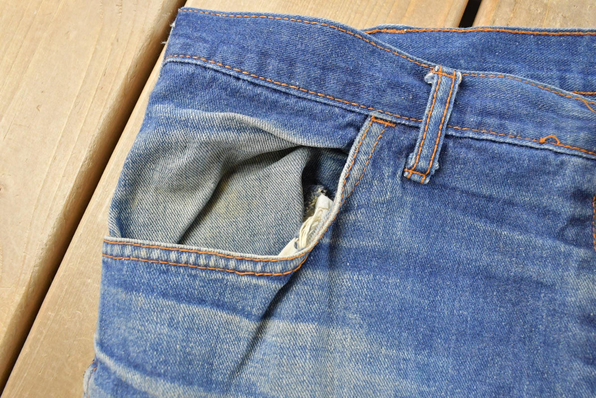 Vintage 1970s Sears Distressed Denim Jeans Men's 33 x 28.5 from propervintagecanada