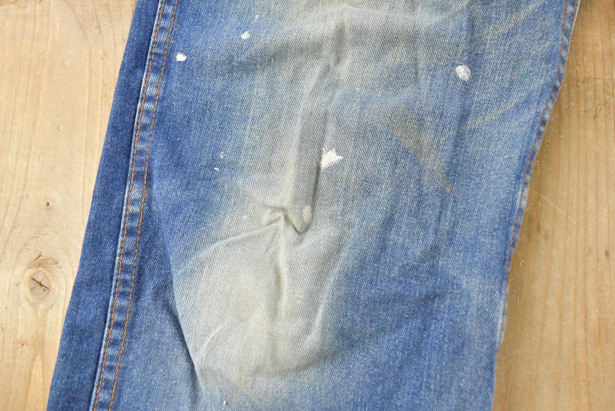 Vintage 1970s Sears Distressed Denim Jeans Men's 33 x 28.5 from propervintagecanada