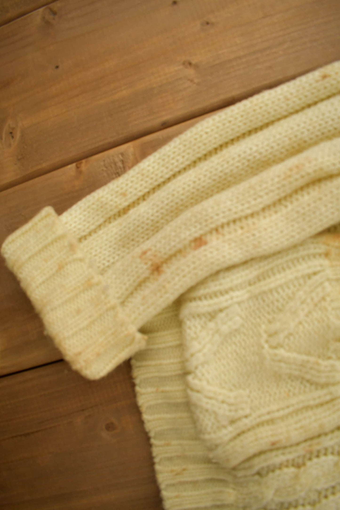 Vintage 1970s Sears Men's Sportswear 3D Cable Knit Cardigan Sweater from propervintagecanada