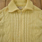 Vintage 1970s Sears Men's Sportswear 3D Cable Knit Cardigan Sweater from propervintagecanada