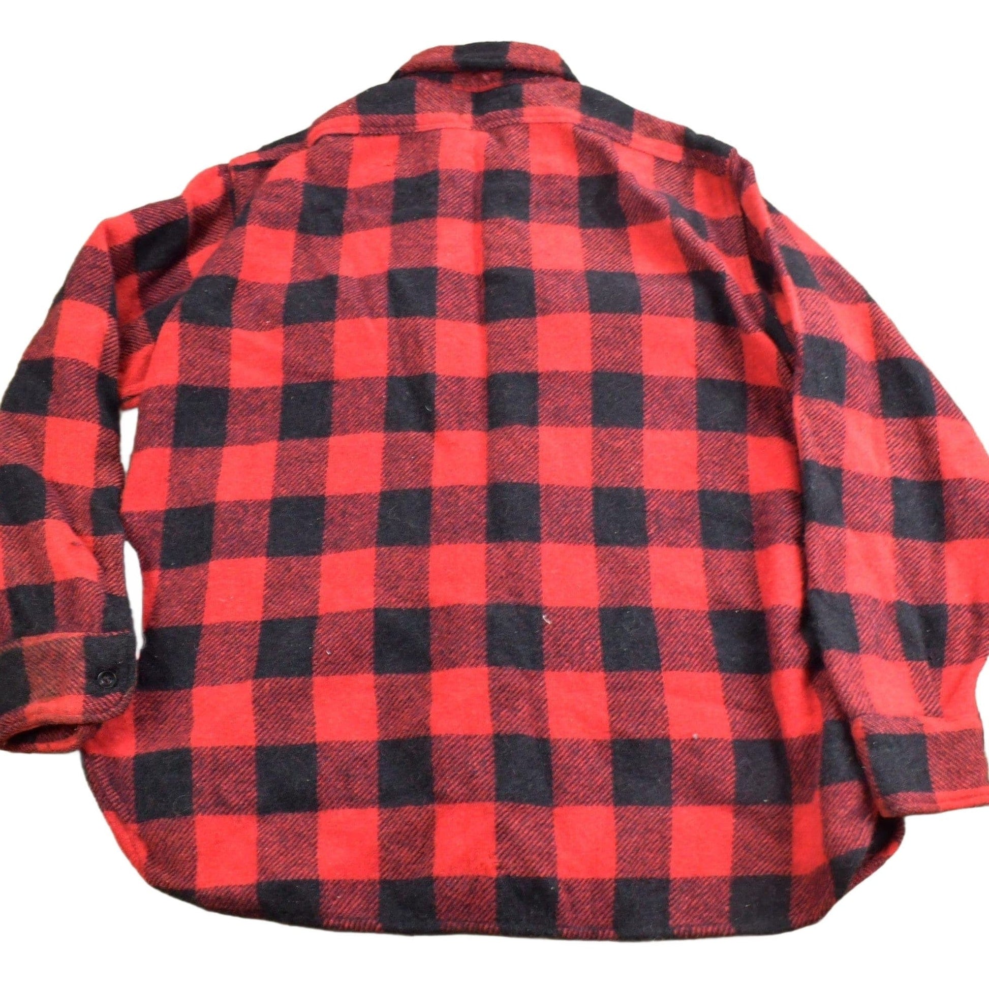 Vintage 1970s Sears Mens Store Buffalo Plaid Button Up Shirt Men's Large from propervintagecanada