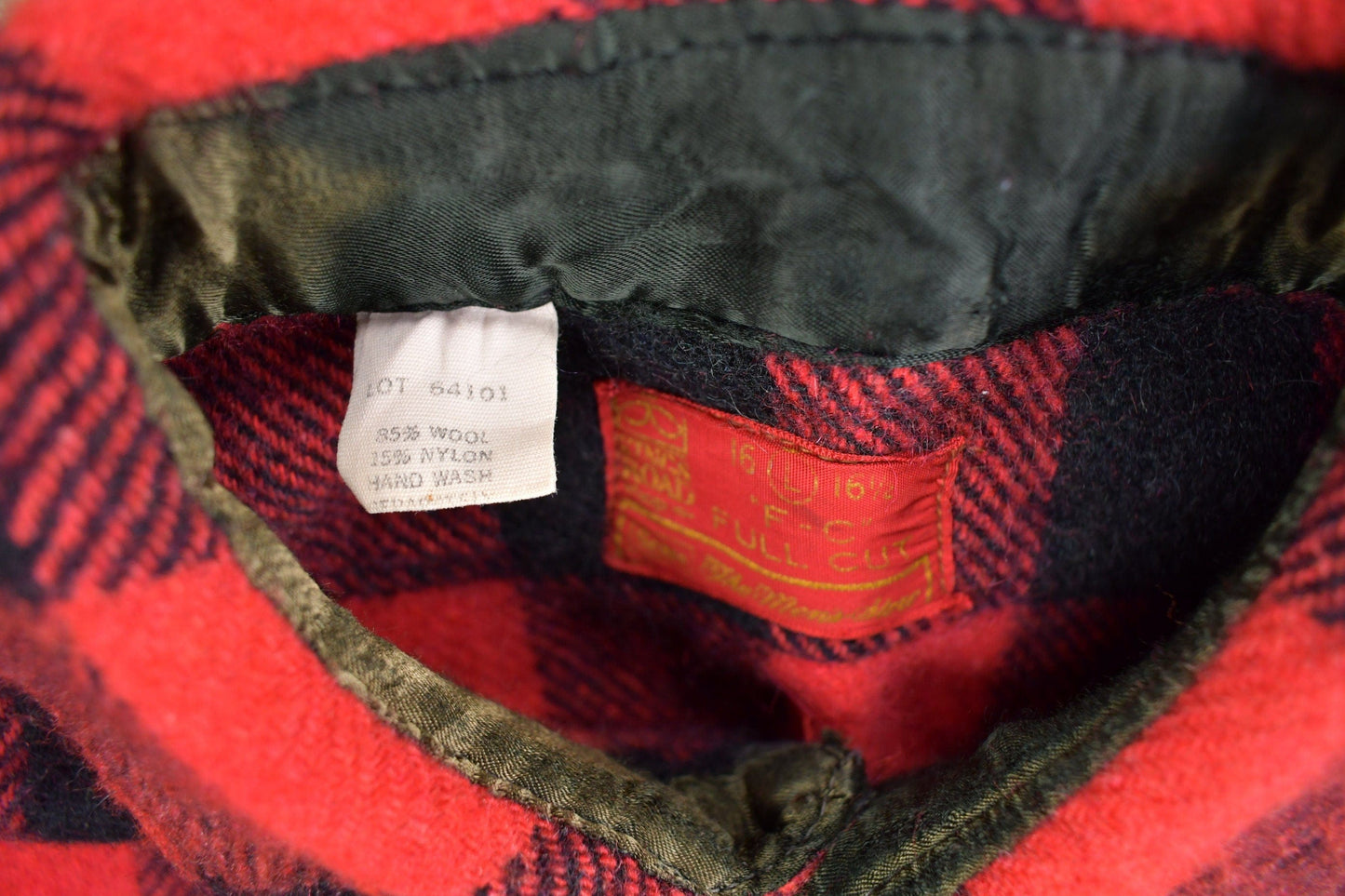 Vintage 1970s Sears Mens Store Buffalo Plaid Button Up Shirt Men's Large from propervintagecanada