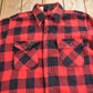 Vintage 1970s Sears Mens Store Buffalo Plaid Button Up Shirt Men's Large from propervintagecanada