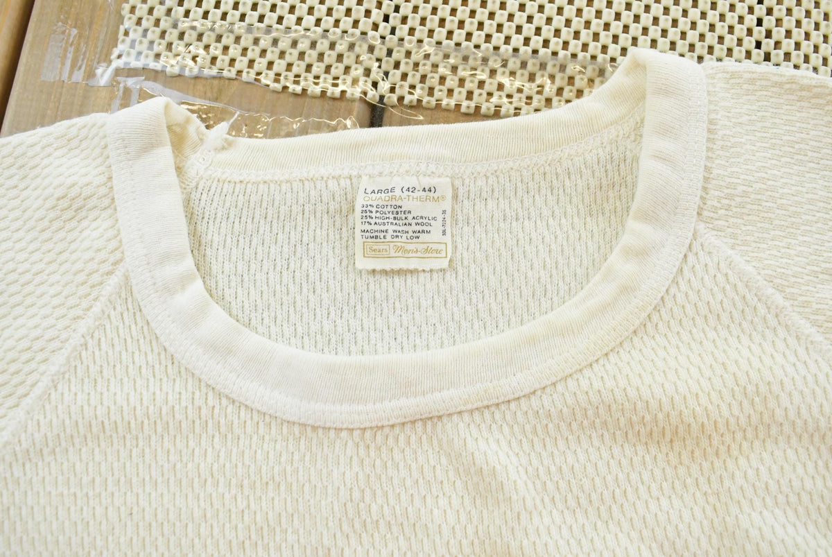 Vintage 1970s Sears Quadra-Therm Thermal Undershirt Mens S Men's Large from propervintagecanada