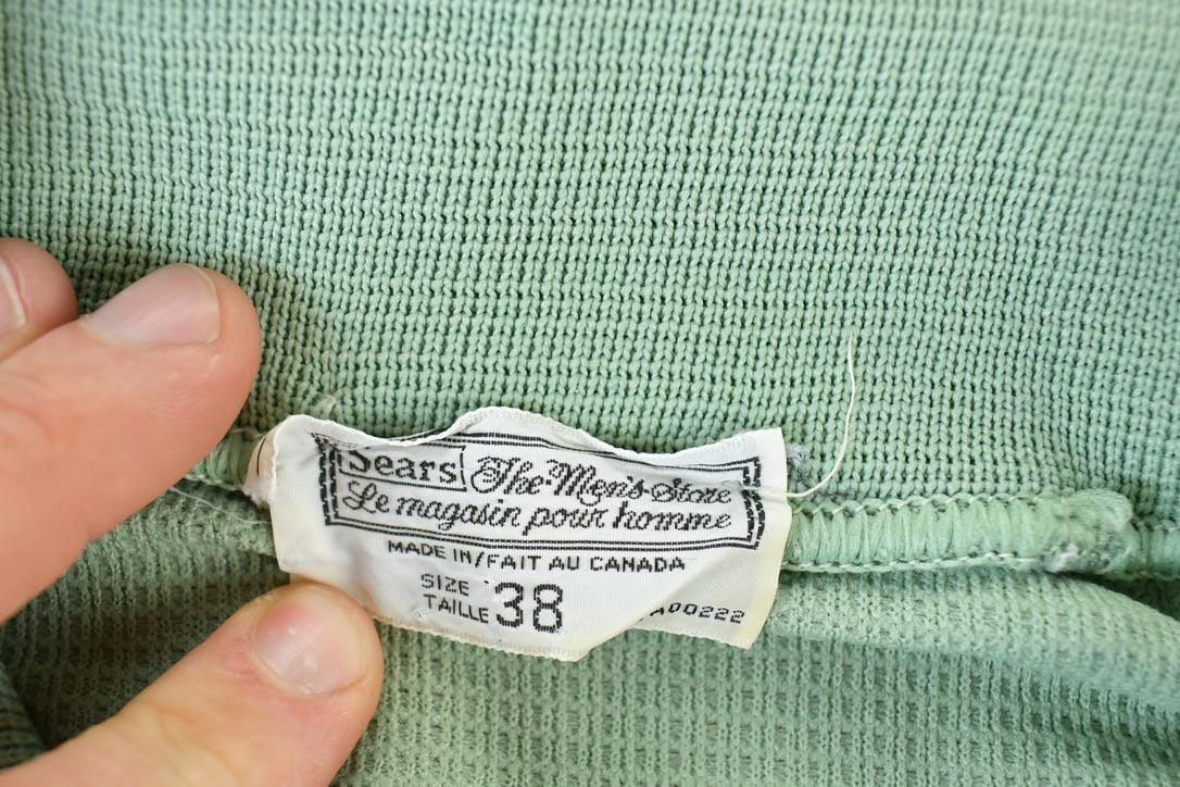 Vintage 1970s Sears Quarter Button Shirt / Vintage Flannel / Plaid Button Up / Cowboy Shirt / Preppy Button Up from propervintagecanada