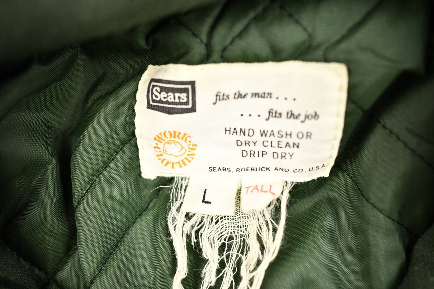 Vintage 1970s Sears Roebuck Work Clothing Winter Jacket Men's Large from propervintagecanada