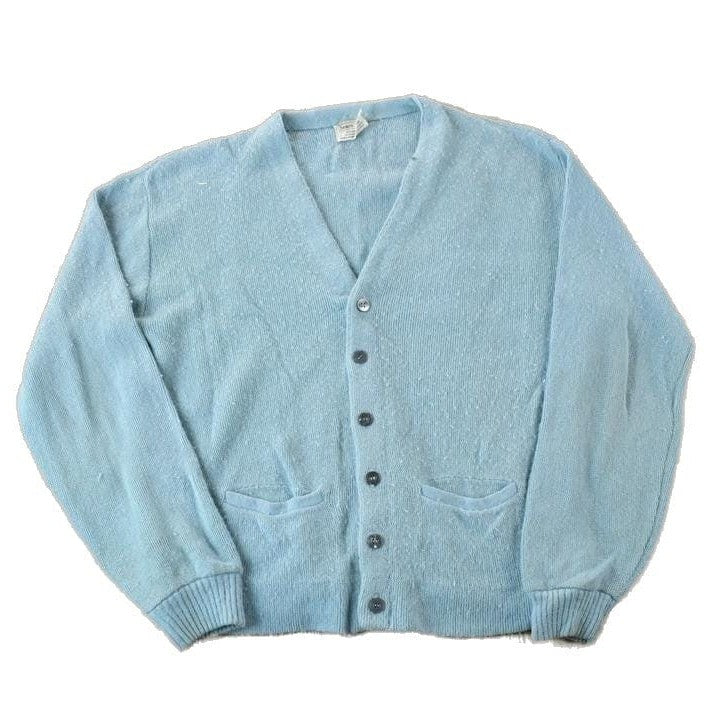 Vintage 1970s Sears Sportswear Knit Perfect Mild Distress Cardigan Sweater Men's Small from propervintagecanada