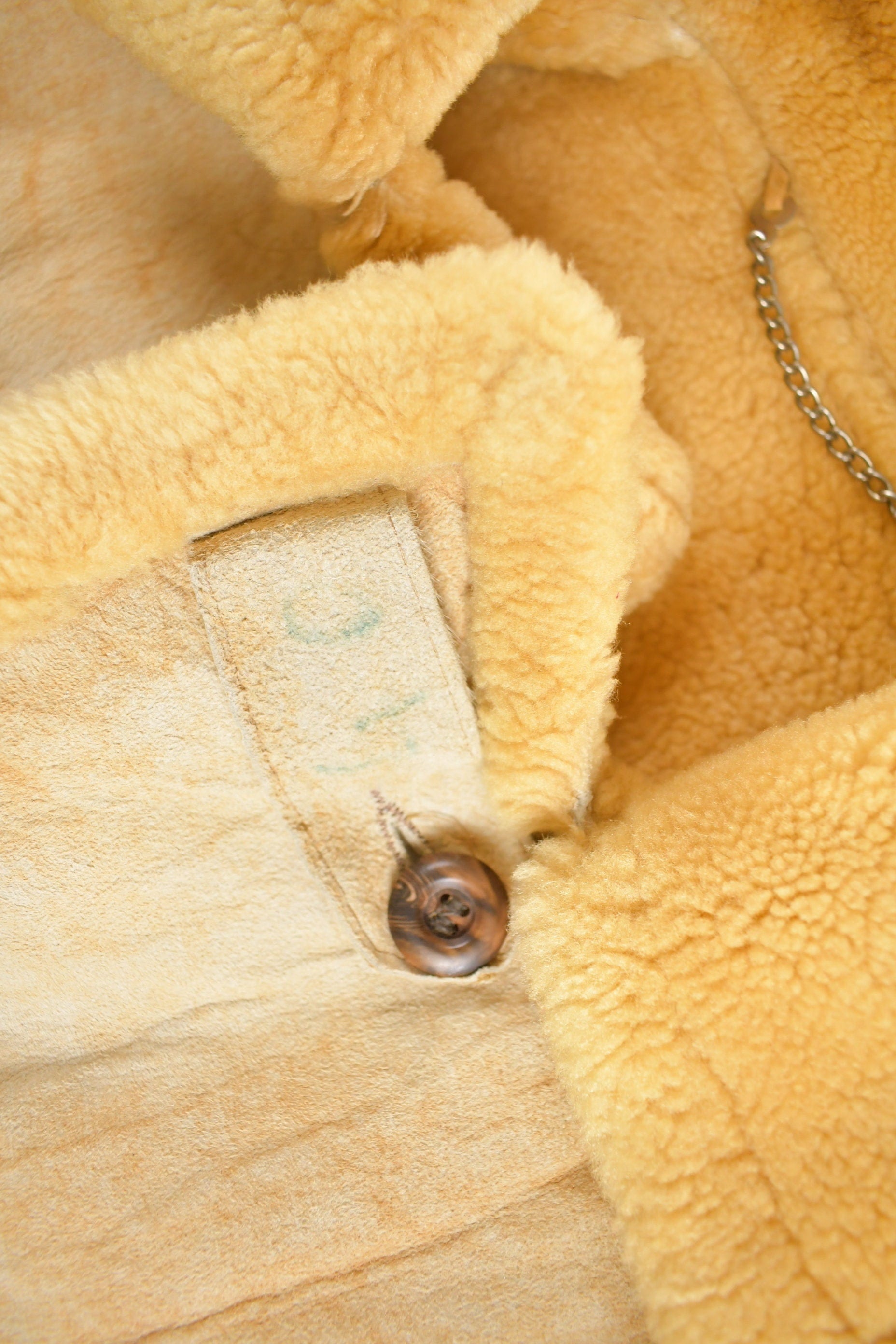 Vintage 1970s Sears The Mens Store Shearling Jacket Men's Medium from propervintagecanada
