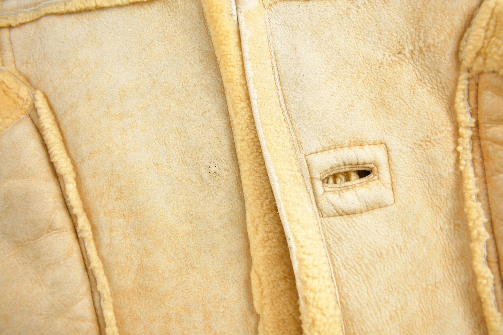 Vintage 1970s Sears The Mens Store Shearling Jacket Men's Medium from propervintagecanada