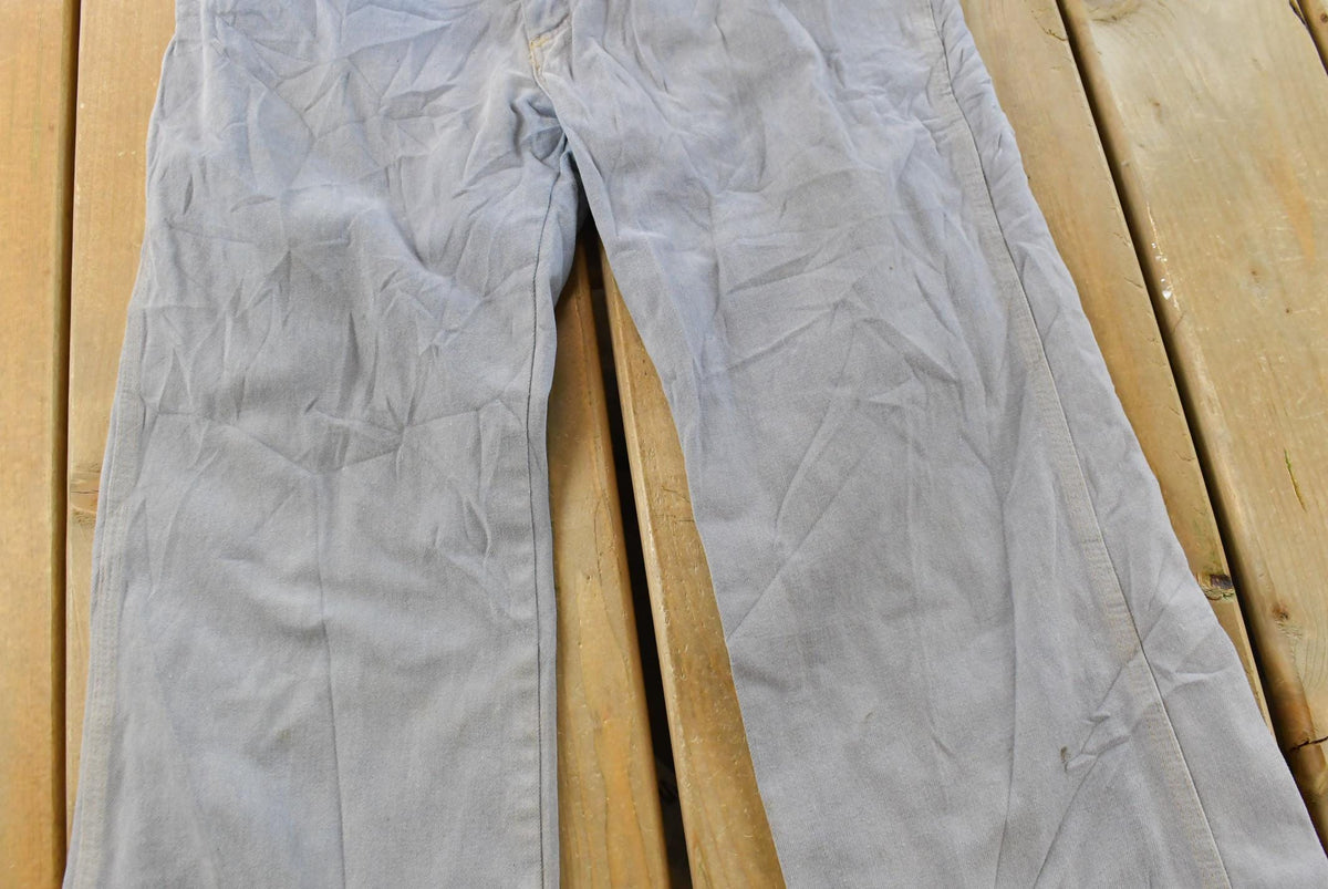 Vintage 1970s Sedgefield Distressed Flare Denim Blue Jeans 29 x 29.5 from propervintagecanada
