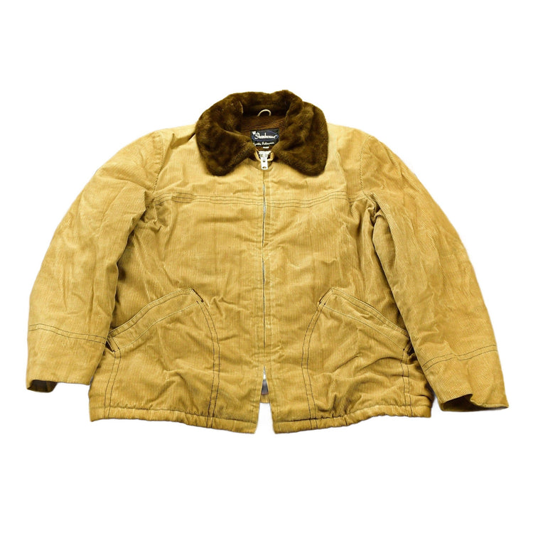 Vintage 1970s Shanhouse Fleece Lined Corduroy Jacket Men's Large from propervintagecanada