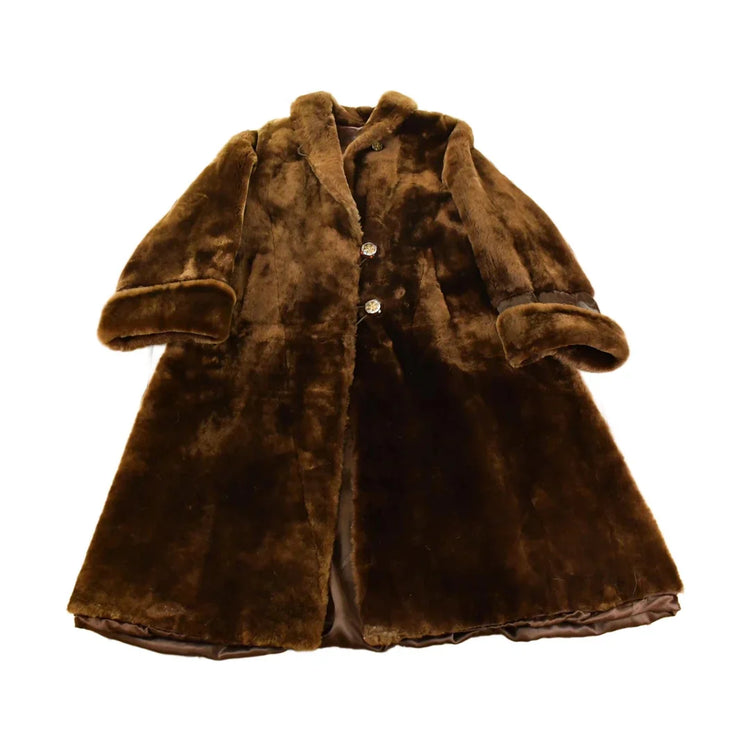 Vintage 1970s Sheared Mouton Fur Coat Women's Large from propervintagecanada