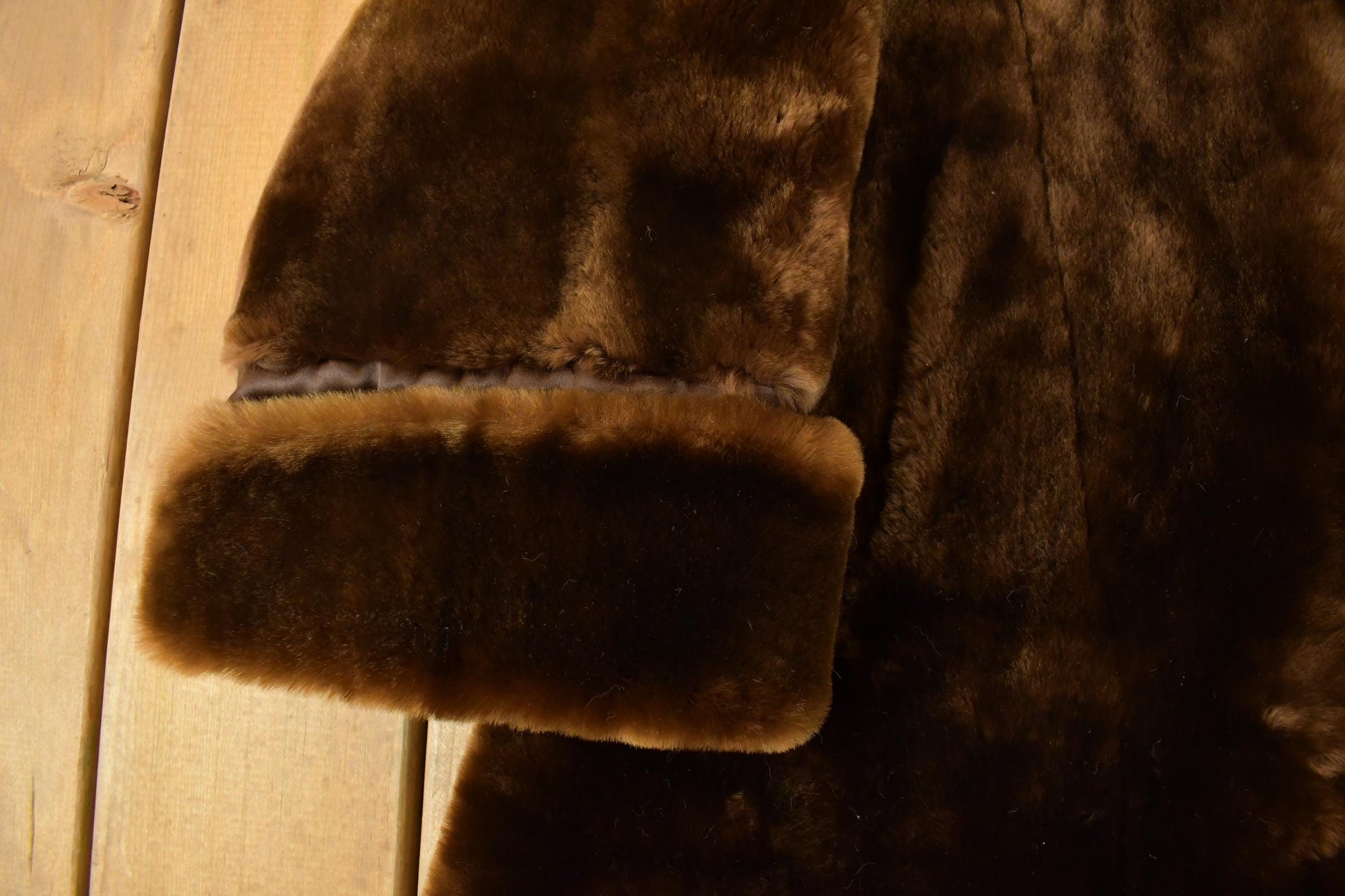 Vintage 1970s Sheared Mouton Fur Coat Women's Large from propervintagecanada