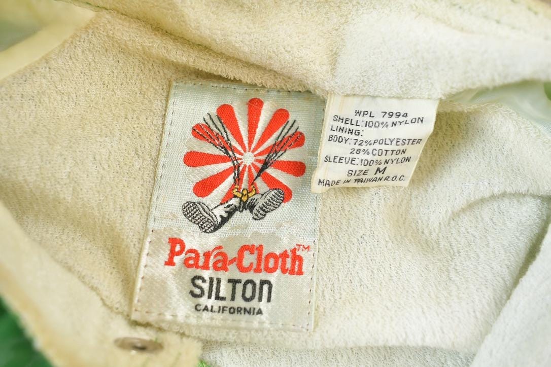 Vintage 1970s Silton Para Cloth Weather Wear Windbreaker Jacket Full Zip Jacket Men's Small from propervintagecanada