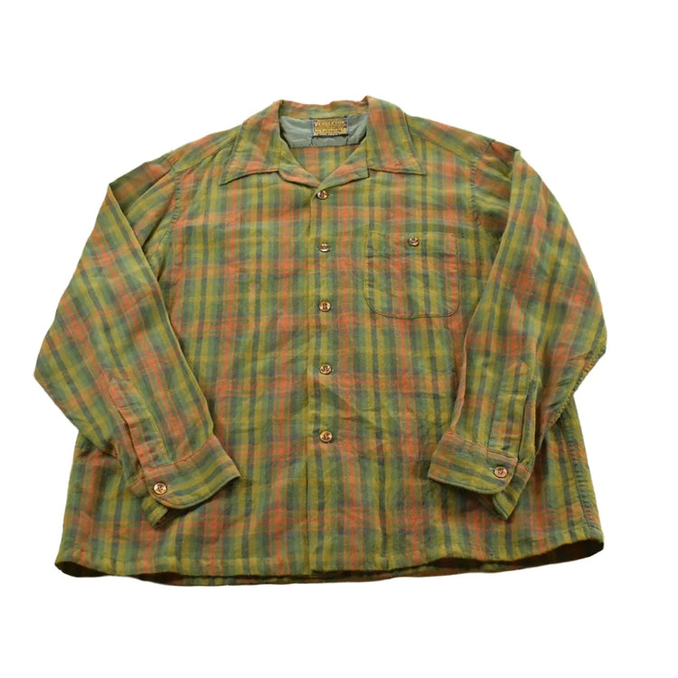 Vintage 1970s Sir Pendleton Wool Flannel Board Shirt Men's M from propervintagecanada