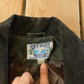 Vintage 1970s Sky Blue Waters Leather Suede Western Fringe Jacket Women's Large / Fall Outerwear Leather Coat / Black Jacket / Tassles from propervintagecanada