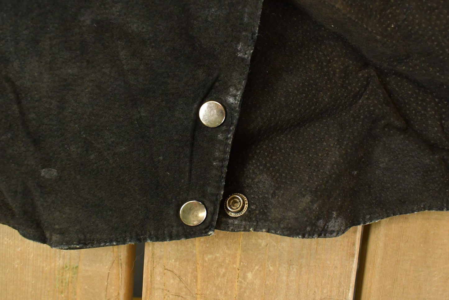 Vintage 1970s Sky Blue Waters Leather Suede Western Fringe Jacket Women's Large / Fall Outerwear Leather Coat / Black Jacket / Tassles from propervintagecanada