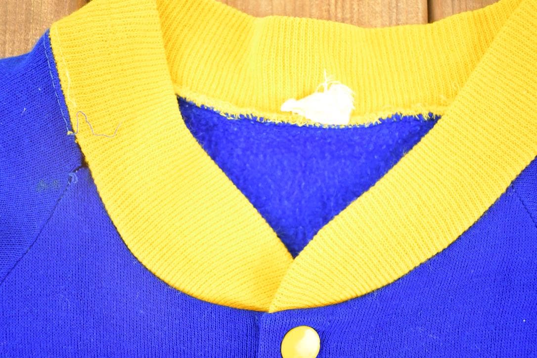 Vintage 1970s Snap Button Collegiate Souvenir Crewneck Sweatshirt Men's M from propervintagecanada
