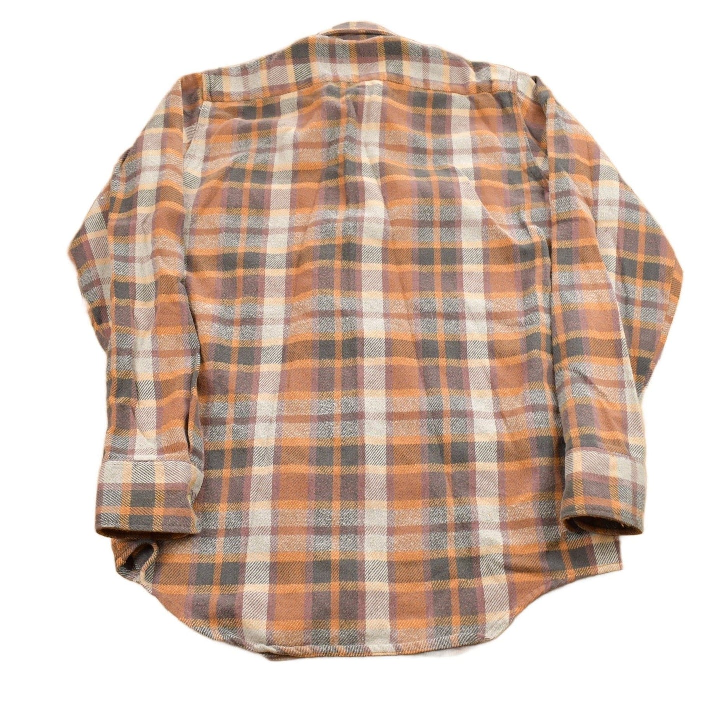 Vintage 1970s Sovereign Plaid Flannel Button Up Shirt Men's XL from propervintagecanada