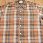 Vintage 1970s Sovereign Plaid Flannel Button Up Shirt Men's XL