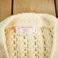 Vintage 1970s Specially Hand Made by Mother Cable Hand Knit Wool Cardigan Sweater Women's Medium from propervintagecanada