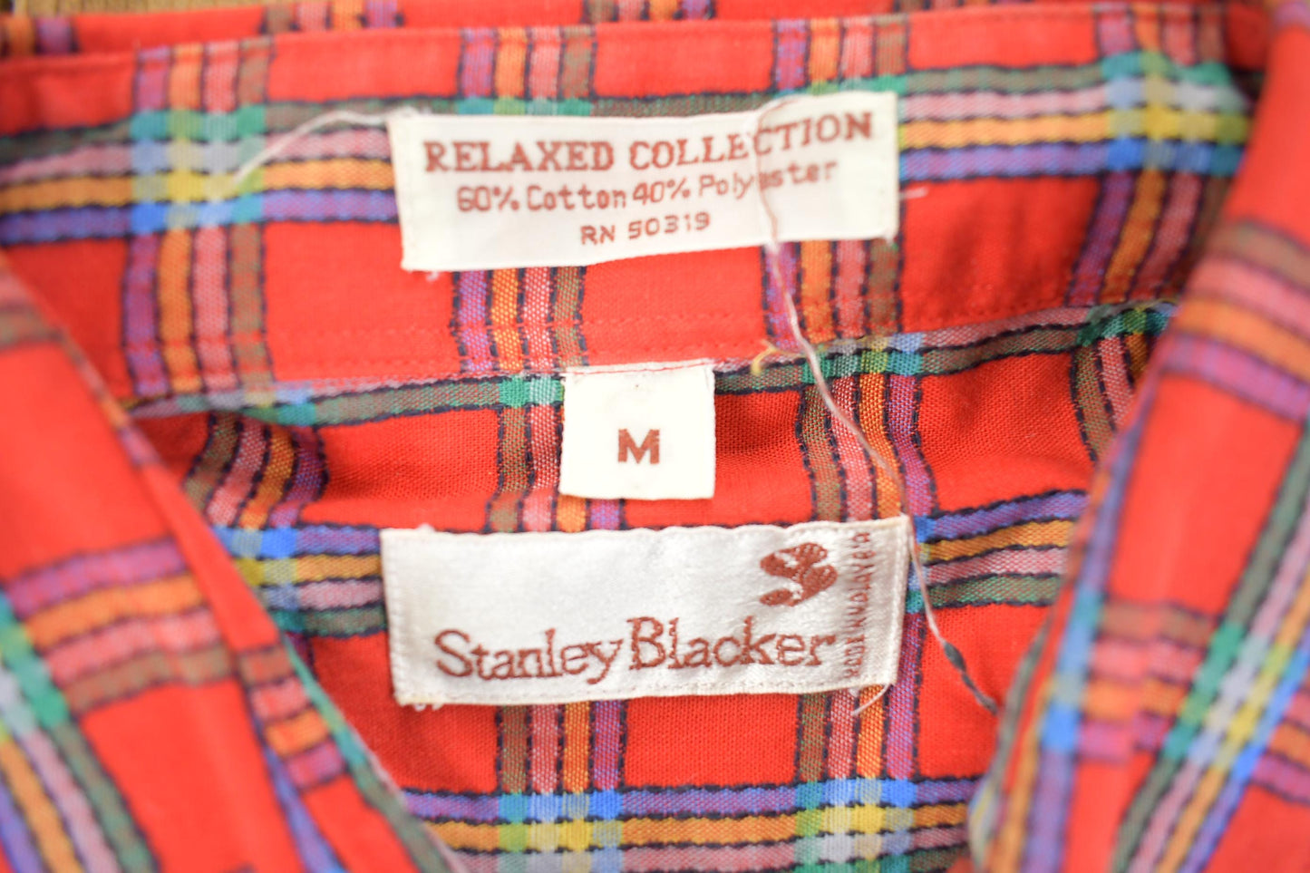 Vintage 1970s Stanley Blacker Soft Plaid Button Up Flannel Men's M from propervintagecanada