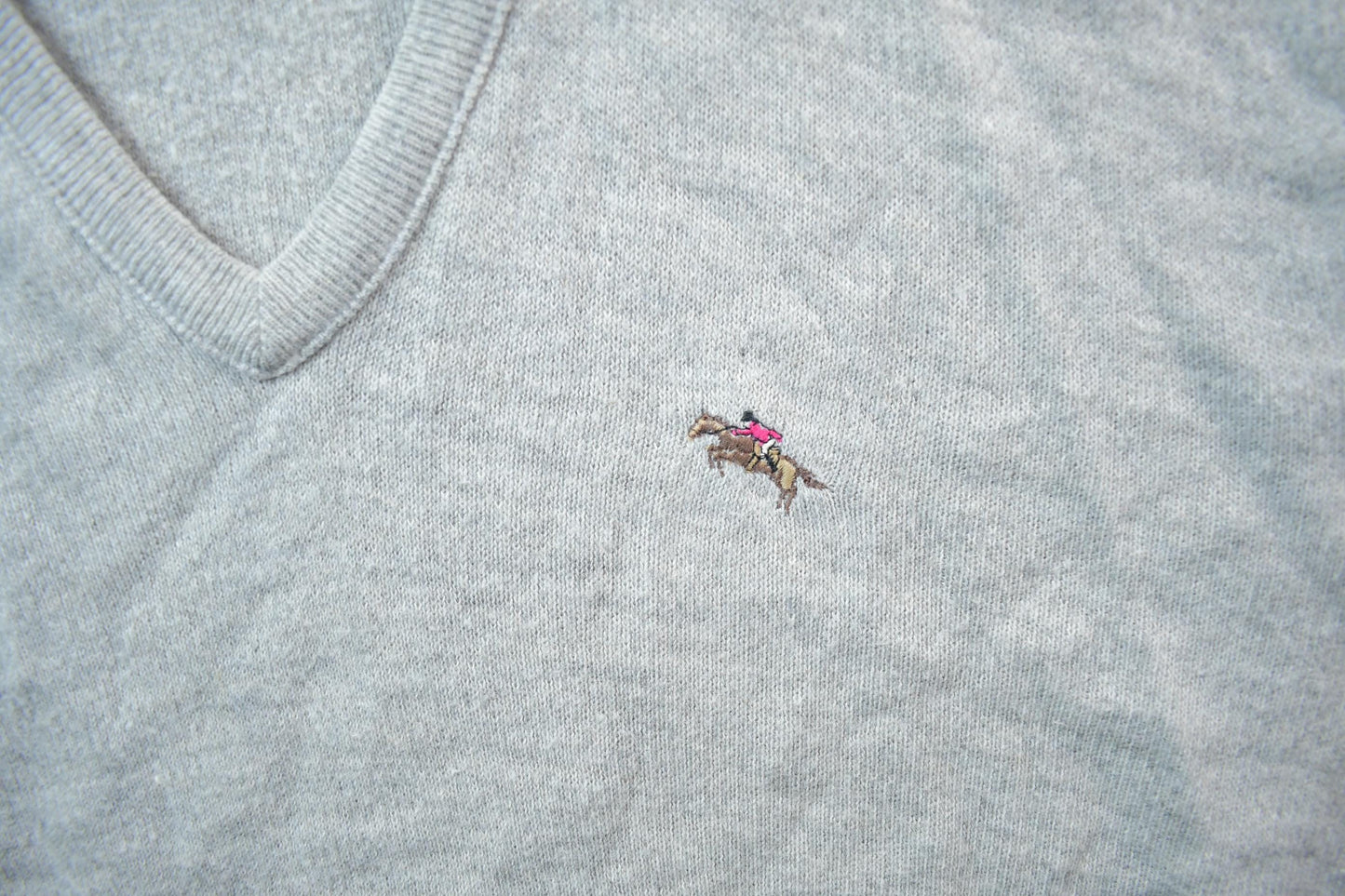 Vintage 1970s Steeple Chase Knit V- Neck Sweater from propervintagecanada