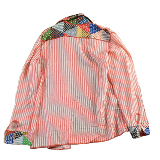 Vintage 1970s Striped Shirt Women's Medium from propervintagecanada