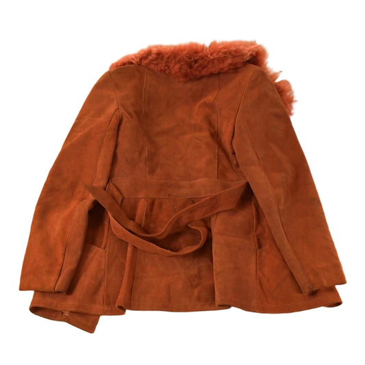 Vintage 1970s Suede Leather Faux Fur Penny Lane Style Coat Women's Small from propervintagecanada