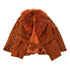 Vintage 1970s Suede Leather Faux Fur Penny Lane Style Coat Women&