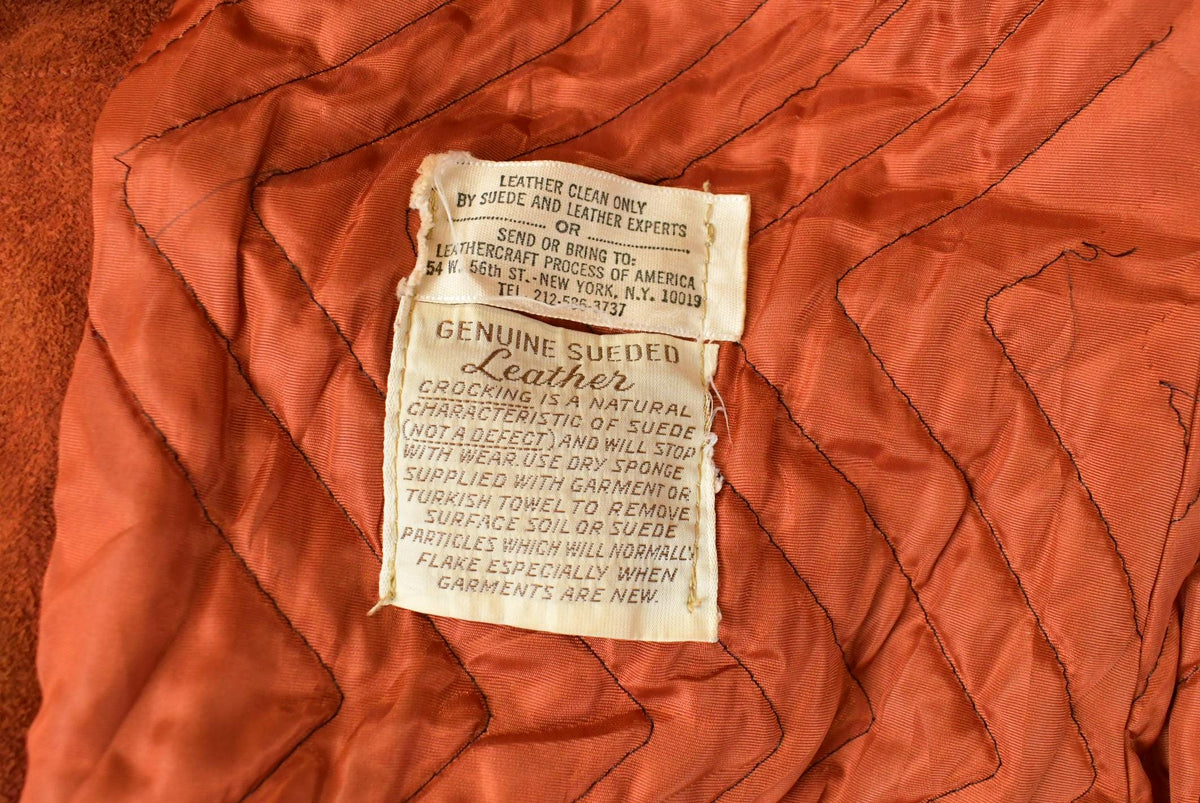 Vintage 1970s Suede Leather Faux Fur Penny Lane Style Coat Women's Small from propervintagecanada