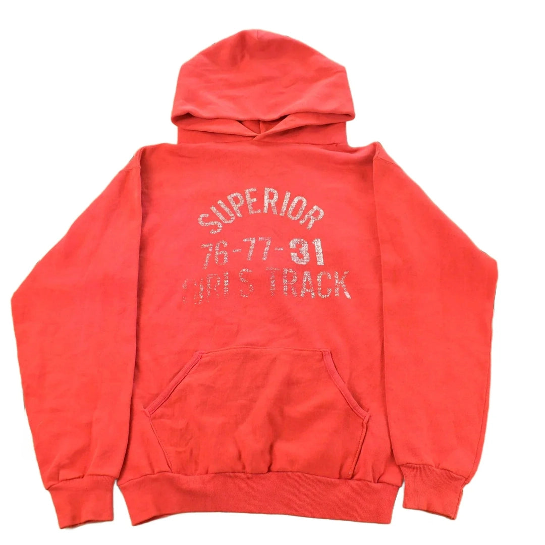 Vintage 1970s Superior Girls Track Russell Athletics Blank Hoodie Men's Small / 70s Hoodie / Made In USA / Sweatshirt / Sun Faded from propervintagecanada