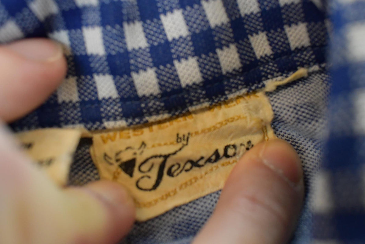 Vintage 1970s Texson Western Wear Plaid Button Up Shirt Mens XS from propervintagecanada