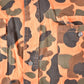 Vintage 1970s The Woodsman Orange Camo Button Up Shirt Mens L from propervintagecanada