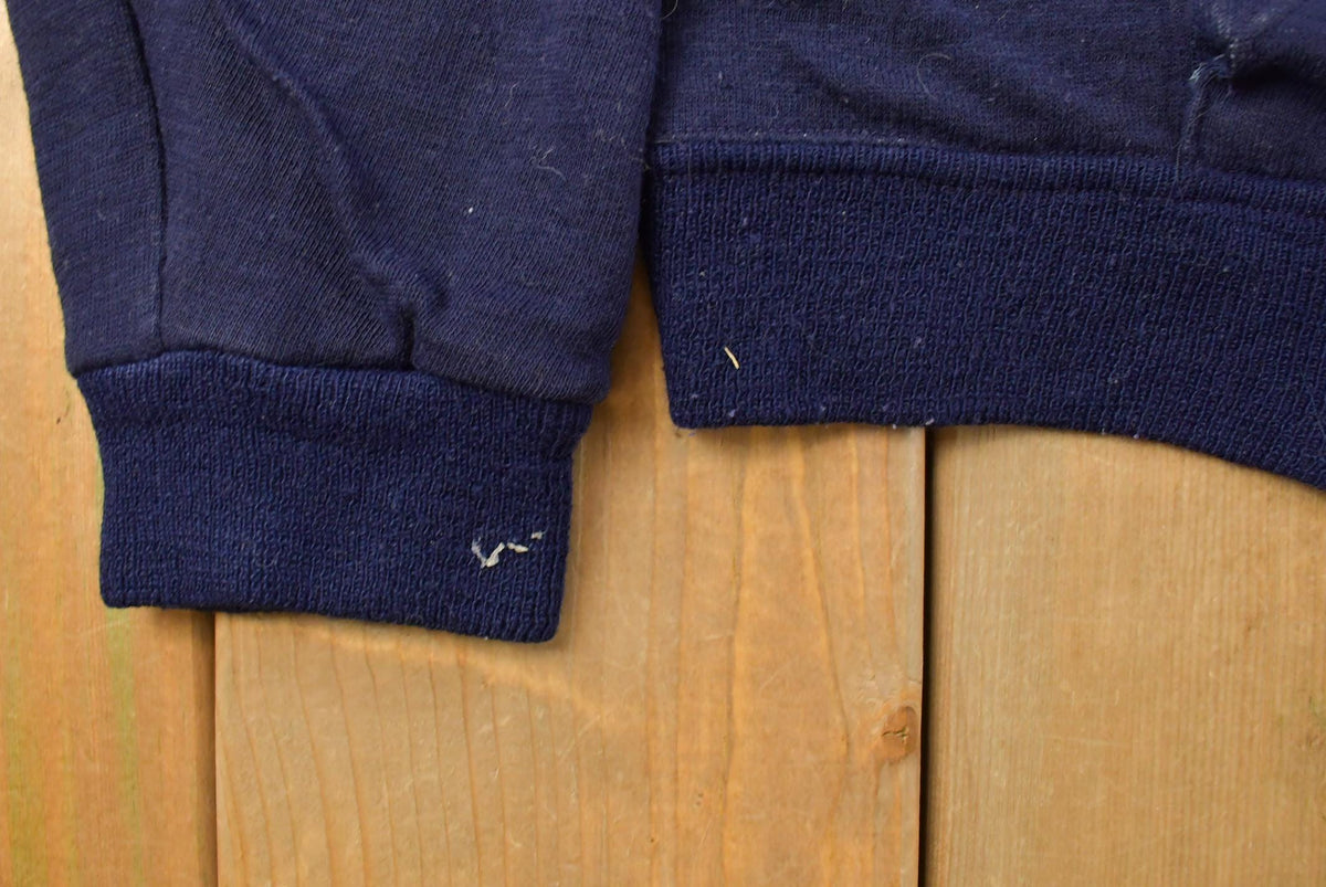 Vintage 1970s Thermal Lined Blank Full Zip Hoodie Sweatshirt Men's M from propervintagecanada